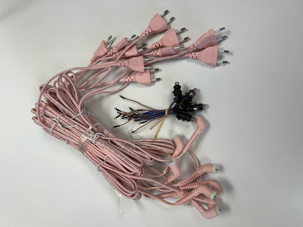10 x MK4.2 Baby Pink EU Cable with Connector